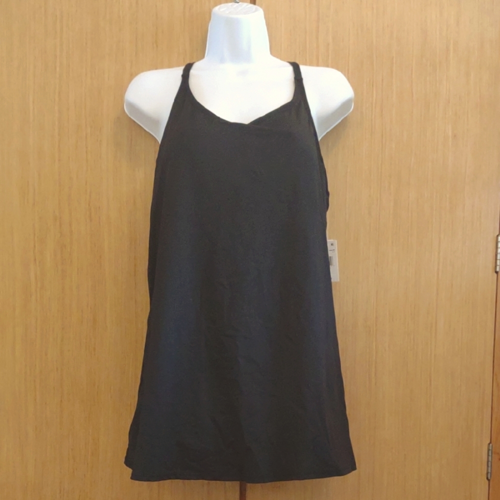 NWT Leilani SZ 10 Black One Piece Bathing Suit